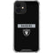 NFL Las Vegas Raiders Black Performance Series iPhone 12 Clear Case