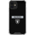 NFL Las Vegas Raiders Black Performance Series iPhone 12 Clear Case