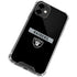 NFL Las Vegas Raiders Black Performance Series iPhone 12 Clear Case