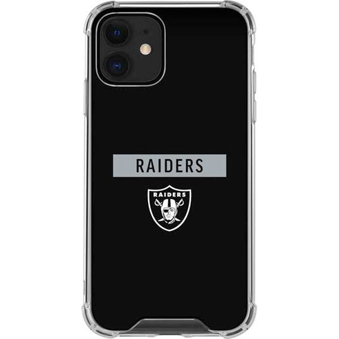 NFL Las Vegas Raiders Black Performance Series iPhone 12 Mini Clear Case