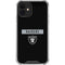 NFL Las Vegas Raiders Black Performance Series iPhone 12 Mini Clear Case