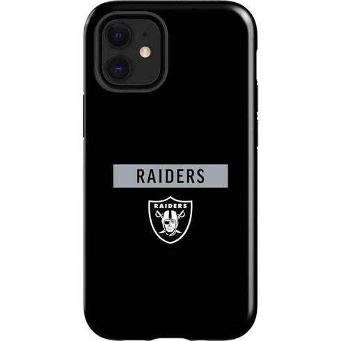 NFL Las Vegas Raiders Black Performance Series iPhone 12 Mini Impact Case