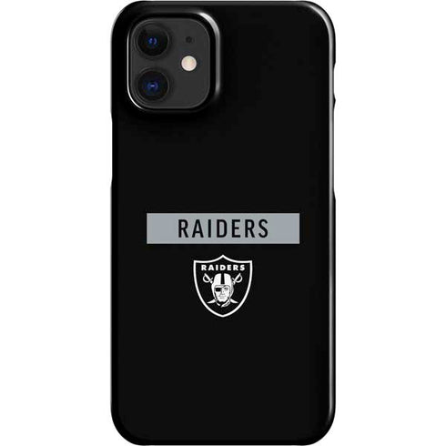NFL Las Vegas Raiders Black Performance Series iPhone 12 Mini Lite Case