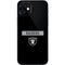 NFL Las Vegas Raiders Black Performance Series iPhone 12 Mini Skin