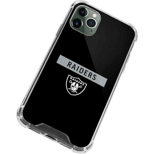 NFL Las Vegas Raiders Black Performance Series iPhone 12 Pro Max Clear Case