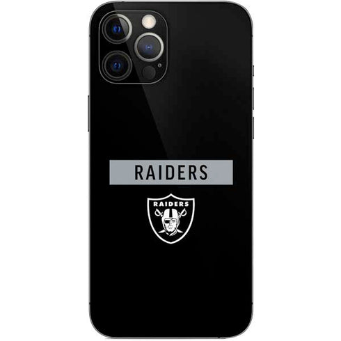 NFL Las Vegas Raiders Black Performance Series iPhone 12 Pro Max Skin