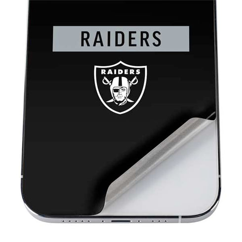 NFL Las Vegas Raiders Black Performance Series iPhone 12 Pro Max Skin