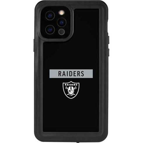 NFL Las Vegas Raiders Black Performance Series iPhone 12 Pro Waterproof Case