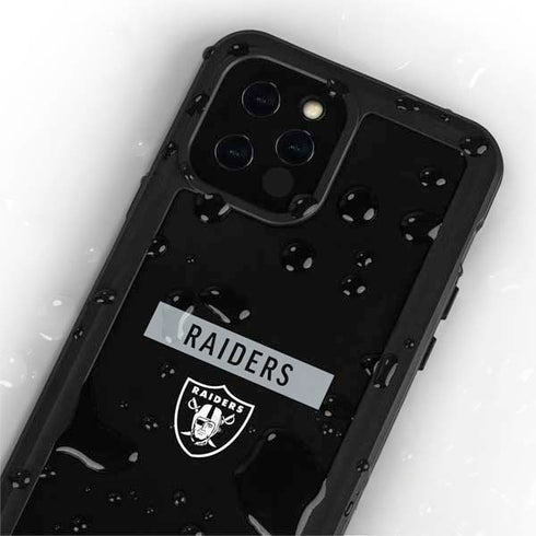 NFL Las Vegas Raiders Black Performance Series iPhone 12 Pro Waterproof Case