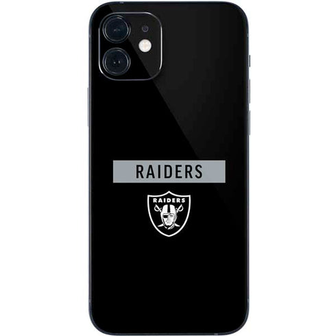 NFL Las Vegas Raiders Black Performance Series iPhone 12 Skin
