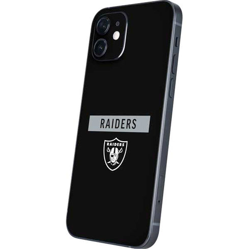 NFL Las Vegas Raiders Black Performance Series iPhone 12 Skin