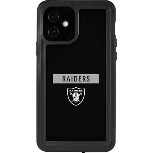 NFL Las Vegas Raiders Black Performance Series iPhone 12 Waterproof Case