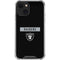 NFL Las Vegas Raiders Black Performance Series iPhone 13 Mini Clear Case