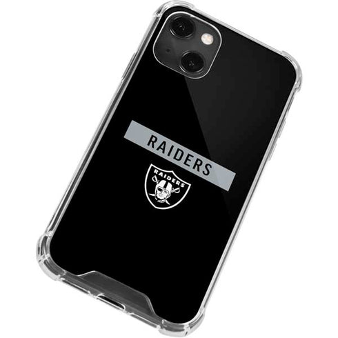 NFL Las Vegas Raiders Black Performance Series iPhone 13 Mini Clear Case