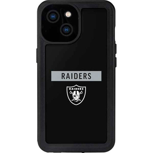 NFL Las Vegas Raiders Black Performance Series iPhone 13 Mini Waterproof Case