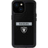 NFL Las Vegas Raiders Black Performance Series iPhone 13 Mini Waterproof Case