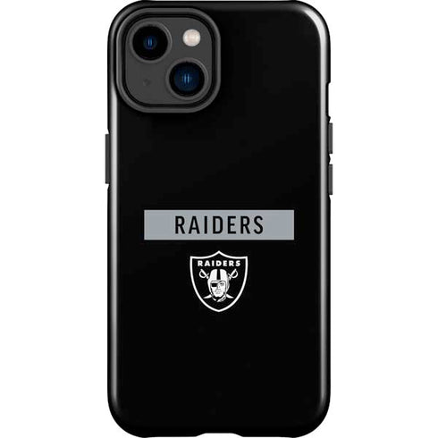 NFL Las Vegas Raiders Black Performance Series iPhone 15 Plus Impact Case