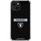 NFL Las Vegas Raiders Black Performance Series iPhone 14 Plus Clear Case