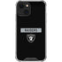NFL Las Vegas Raiders Black Performance Series iPhone 14 Plus Clear Case
