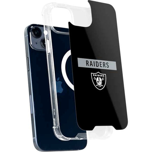 NFL Las Vegas Raiders Black Performance Series iPhone 15 Plus MagSafe Case