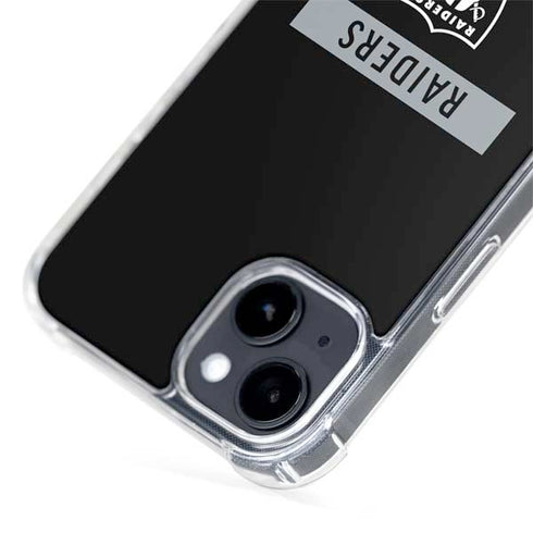 NFL Las Vegas Raiders Black Performance Series iPhone 15 Plus MagSafe Case