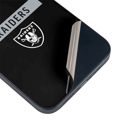 NFL Las Vegas Raiders Black Performance Series iPhone 14 Plus Skin