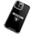 NFL Las Vegas Raiders Black Performance Series iPhone 15 Pro Clear Case