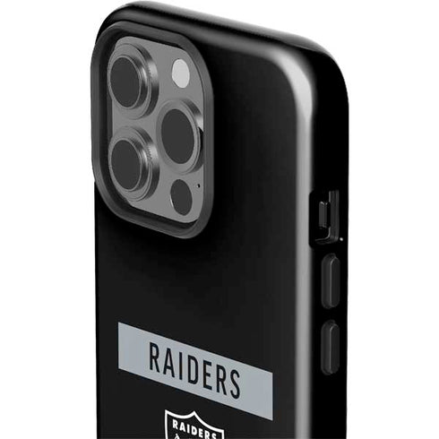 NFL Las Vegas Raiders Black Performance Series iPhone 15 Pro Impact Case
