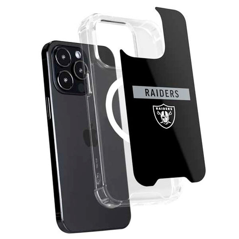NFL Las Vegas Raiders Black Performance Series iPhone 15 Pro MagSafe Case