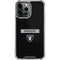 NFL Las Vegas Raiders Black Performance Series iPhone 14 Pro Max Clear Case
