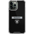 NFL Las Vegas Raiders Black Performance Series iPhone 15 Pro Max Clear Case