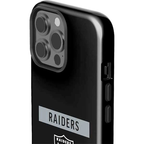 NFL Las Vegas Raiders Black Performance Series iPhone 15 Pro Max Impact Case