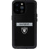 NFL Las Vegas Raiders Black Performance Series iPhone 14 Pro Max Waterproof Case