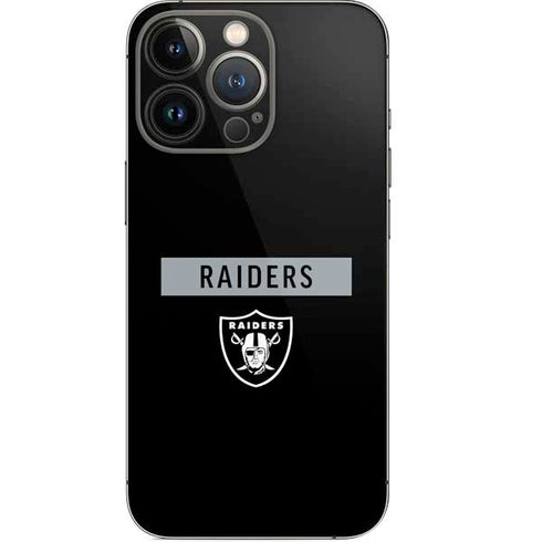 NFL Las Vegas Raiders Black Performance Series iPhone 15 Pro Skin