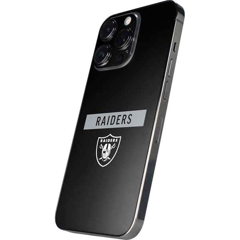 NFL Las Vegas Raiders Black Performance Series iPhone 14 Pro Skin