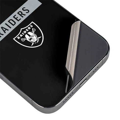 NFL Las Vegas Raiders Black Performance Series iPhone 14 Pro Skin