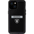 NFL Las Vegas Raiders Black Performance Series iPhone 15 Waterproof Case