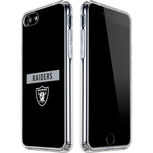 NFL Las Vegas Raiders Black Performance Series iPhone SE (2nd & 3rd Gen) Clear Case