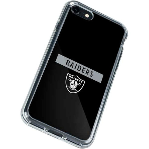 NFL Las Vegas Raiders Black Performance Series iPhone SE (2nd & 3rd Gen) Clear Case