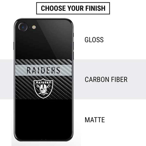 NFL Las Vegas Raiders Black Performance Series iPhone SE (2nd & 3rd Gen) Skin