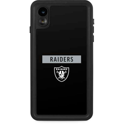 NFL Las Vegas Raiders Black Performance Series iPhone XR Waterproof Case