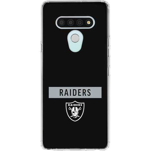 NFL Las Vegas Raiders Black Performance Series LG Stylo 6 Clear Case