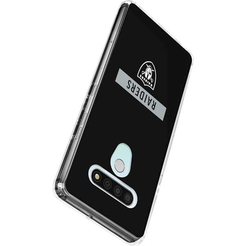 NFL Las Vegas Raiders Black Performance Series LG Stylo 6 Clear Case
