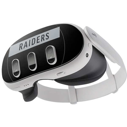 NFL Las Vegas Raiders Black Performance Series Meta Quest 3 Skin