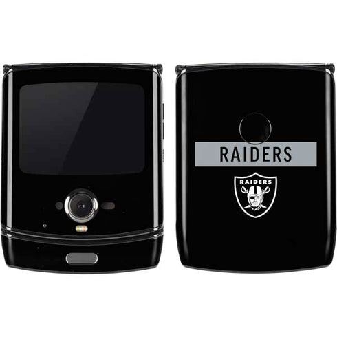 NFL Las Vegas Raiders Black Performance Series Motorola RAZR Skin