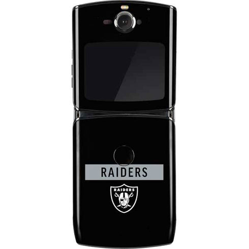 NFL Las Vegas Raiders Black Performance Series Motorola RAZR Skin