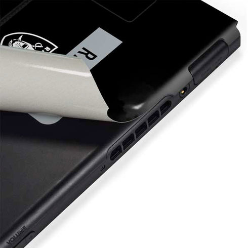 NFL Las Vegas Raiders Black Performance Series Nintendo Switch Bundle Skin