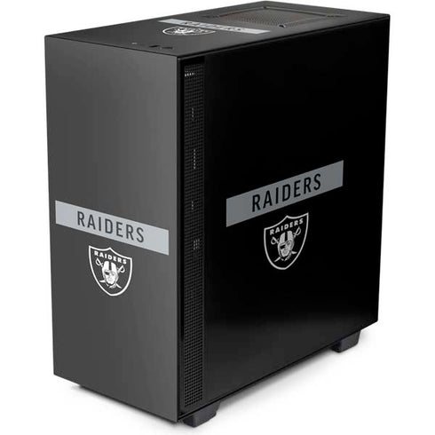 NFL Las Vegas Raiders Black Performance Series NZXT H510 Compact ATX Mid-Tower Case Skin