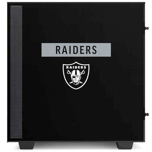 NFL Las Vegas Raiders Black Performance Series NZXT H510 Compact ATX Mid-Tower Case Skin