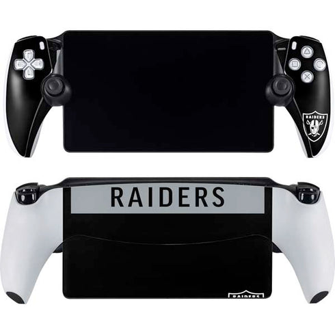 NFL Las Vegas Raiders Black Performance Series PlayStation Portal Remote Player Skin